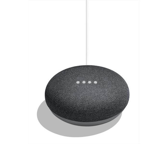 design di google home mini nero