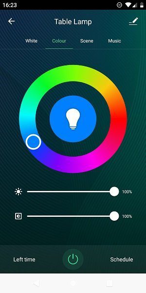 colori app tuyasmart lampada