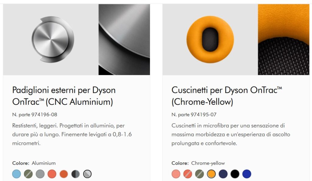 accessori cuffie dyson